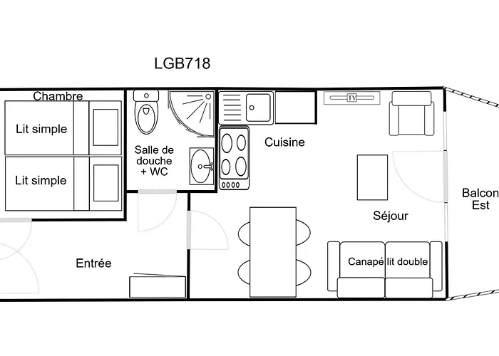 Confortable 2 Pieces, Skis Aux Pieds, Animaux Bienvenus - Fr-1-182a-19 شقة كورشوفيل